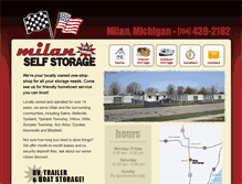 Tablet Screenshot of milanselfstorage.com